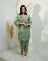 Fendi mirror worked co-ord set - green