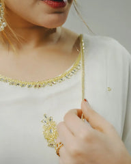Georgette Salwar suit white shade