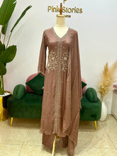 Handworked Salwar Suit- Cocoa Blush