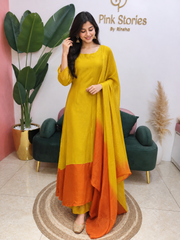 0MBRE SHADED KAFTAN STYLE SALWAR SUIT