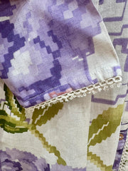 Printed 2Pc Cotton Flex Co-Ord Set- Lavender
