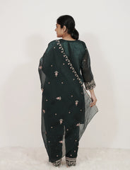 Embroidered 3Pc Short Salwar Suit