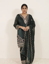 Embroidered 3Pc Short Salwar Suit
