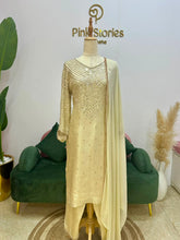 Handworked Salwar Suit- Cream