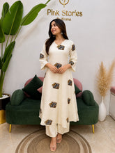 2Pc Imported Cotton Co-Ord Set - Off White