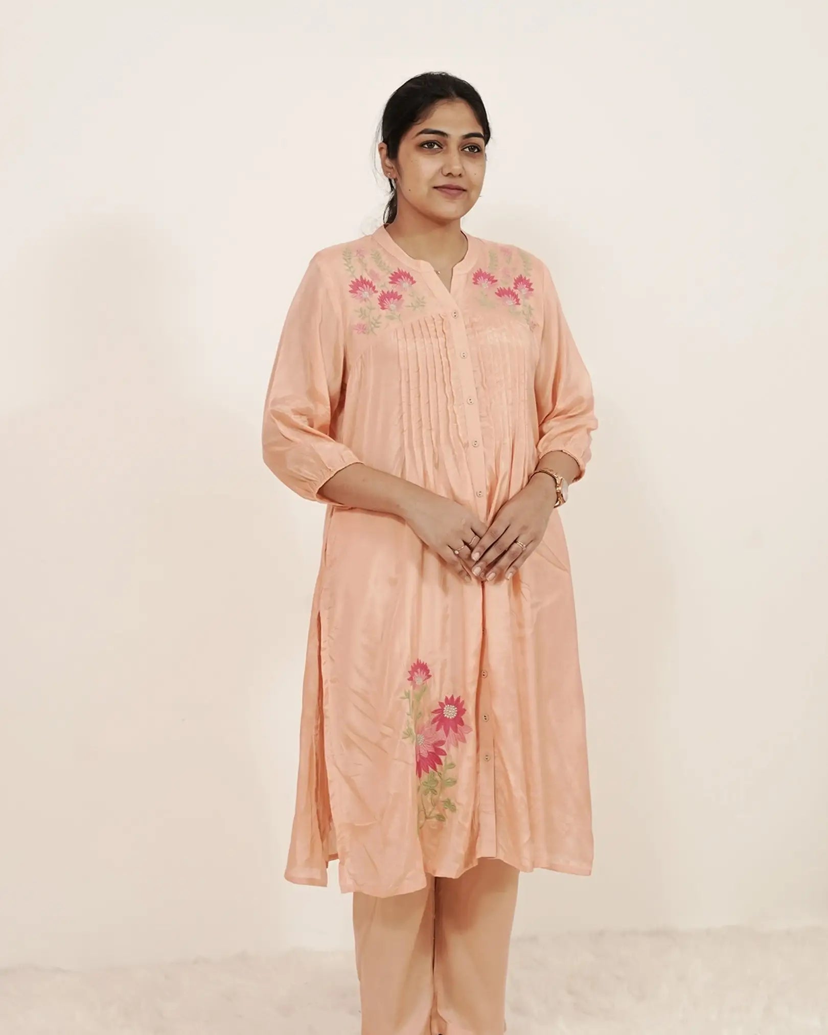 Embroidered Feeding Friendly 2Pc Co-ord Set
