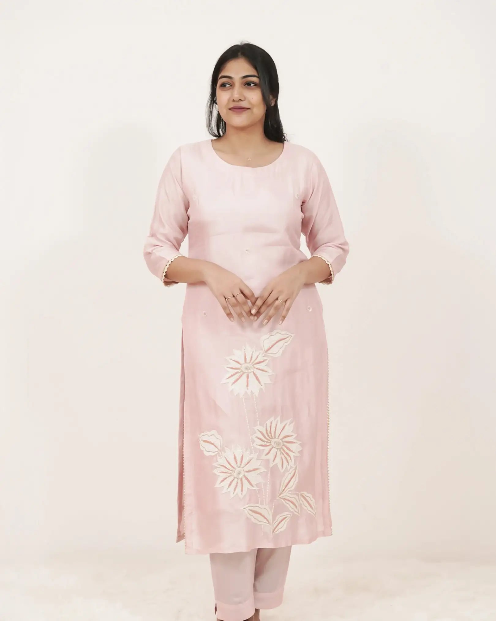 3Pc Salwar Suit with Applique Work