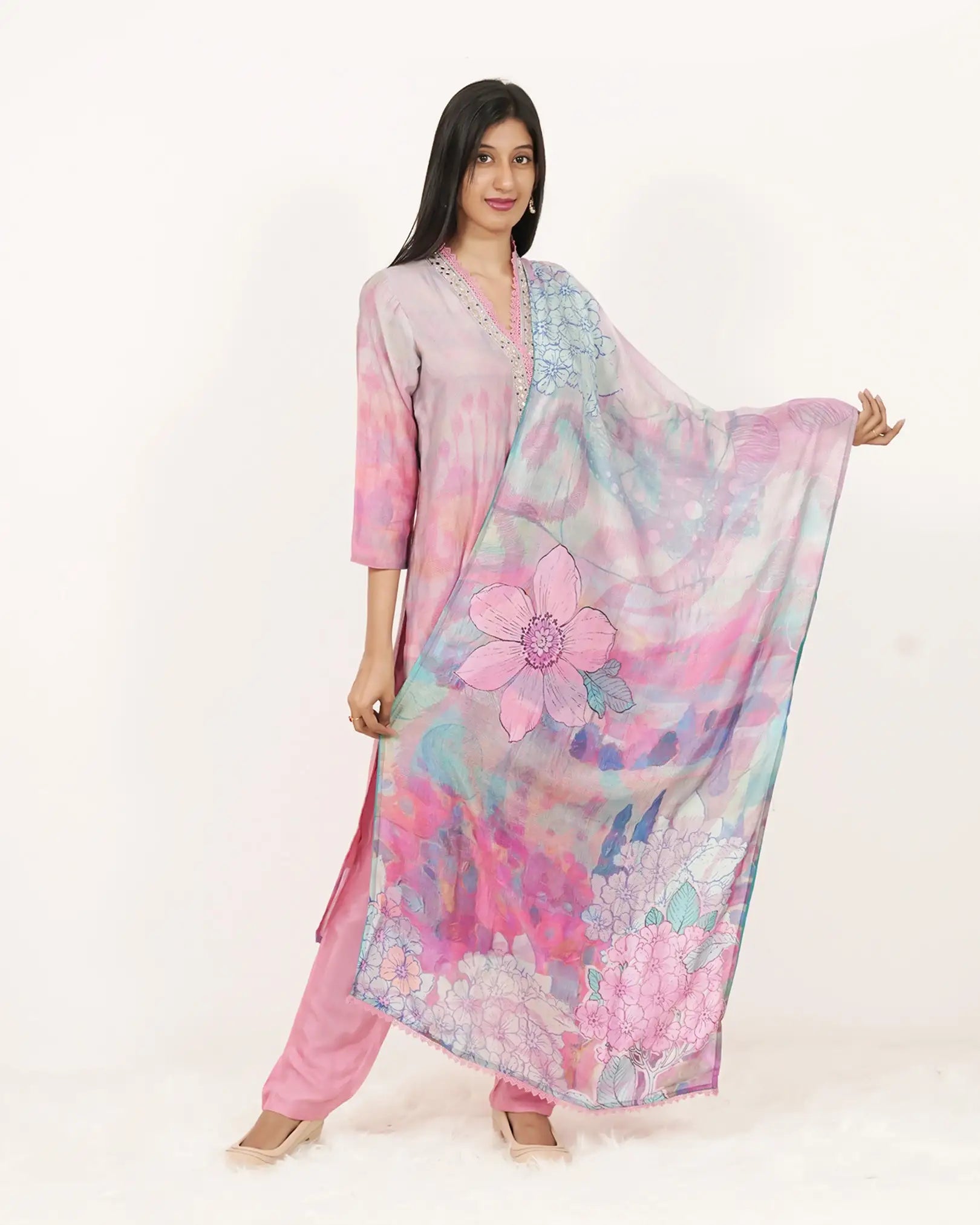Printed 3Pc Salwar Suit
