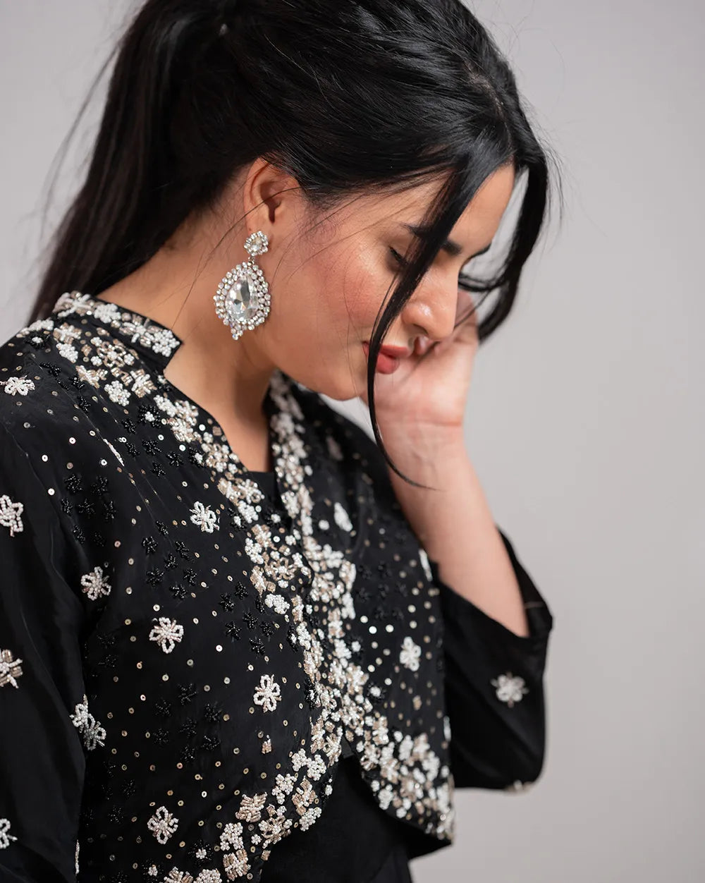 Indo-Western Outfit- Black