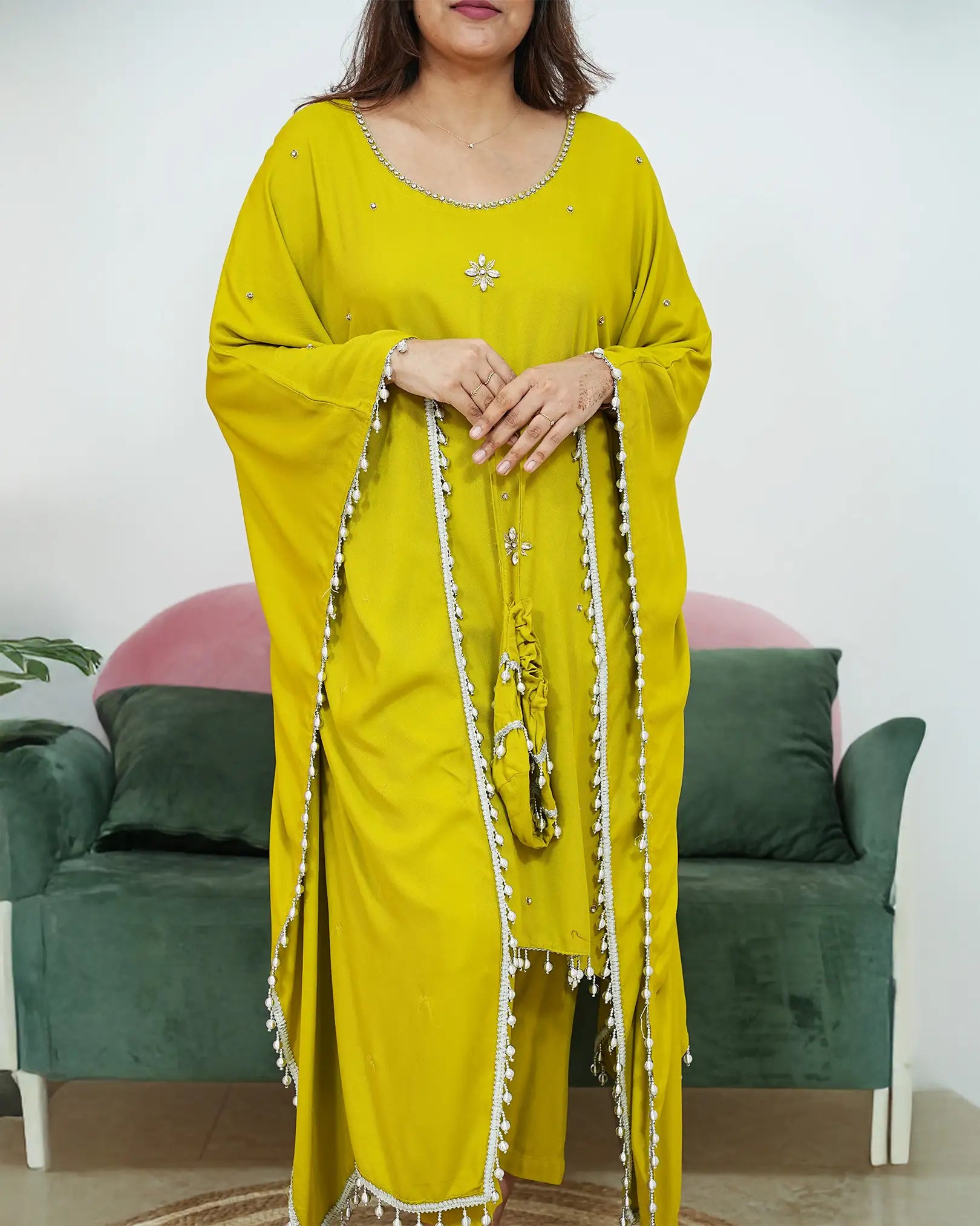 Handworked 2Pc Kaftan set