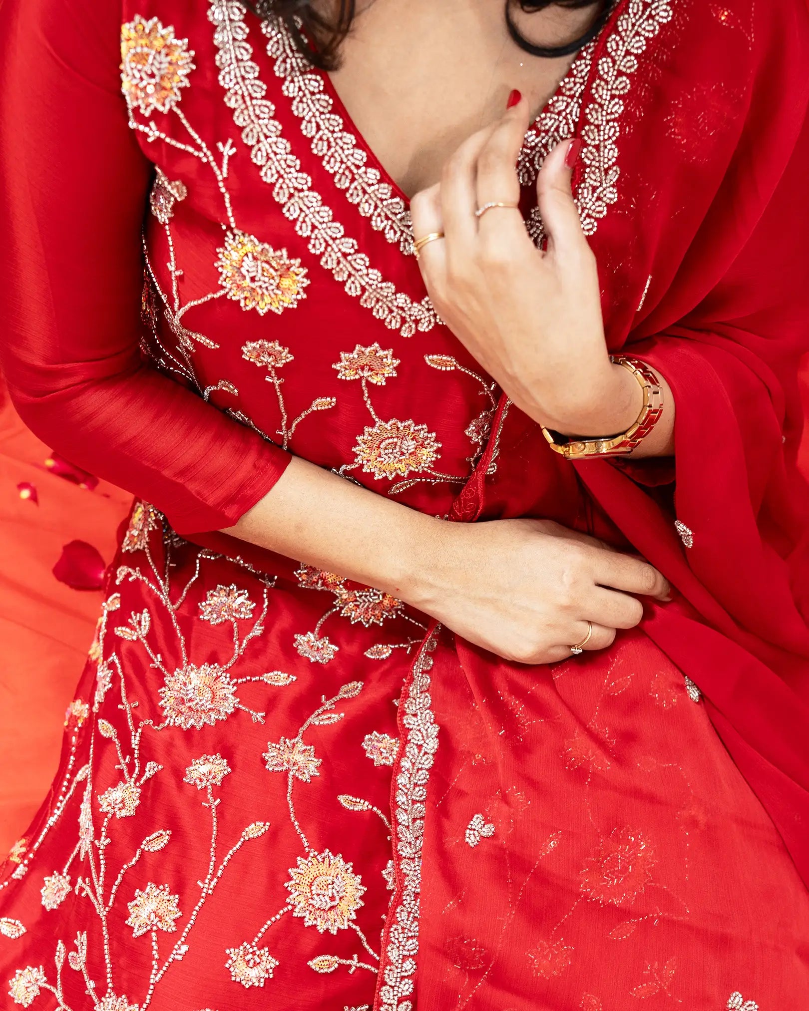 Handworked 3Pc Sharara Suit