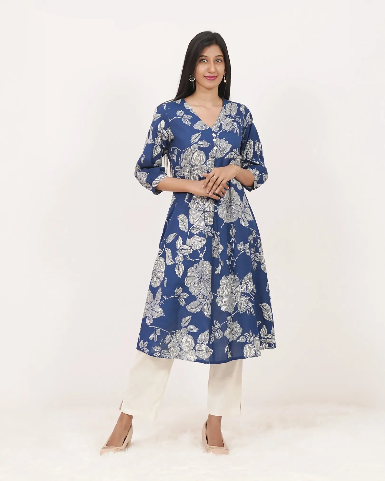 Printed 2Pc A-line Co-ord Set