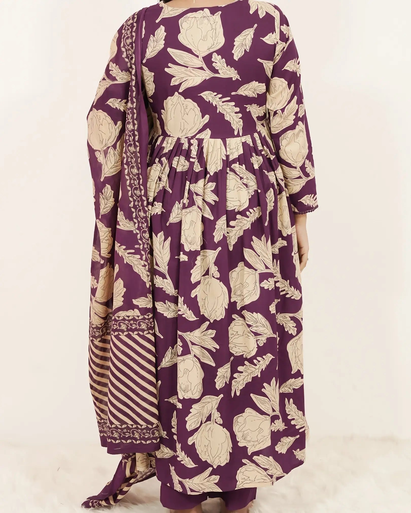 Printed 3Pc Anarkali Suit