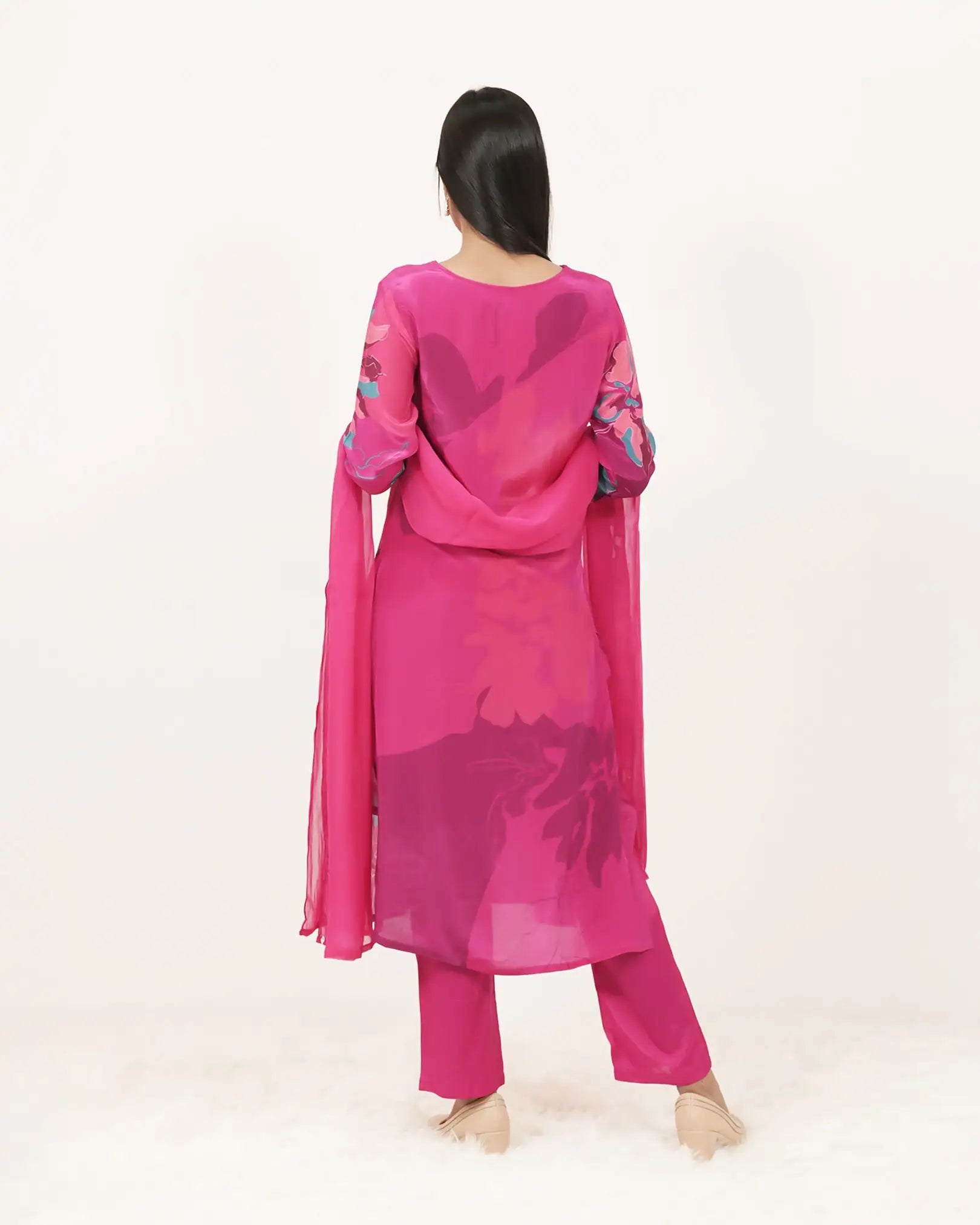 Floral Printed 3Pc Salwar Suit