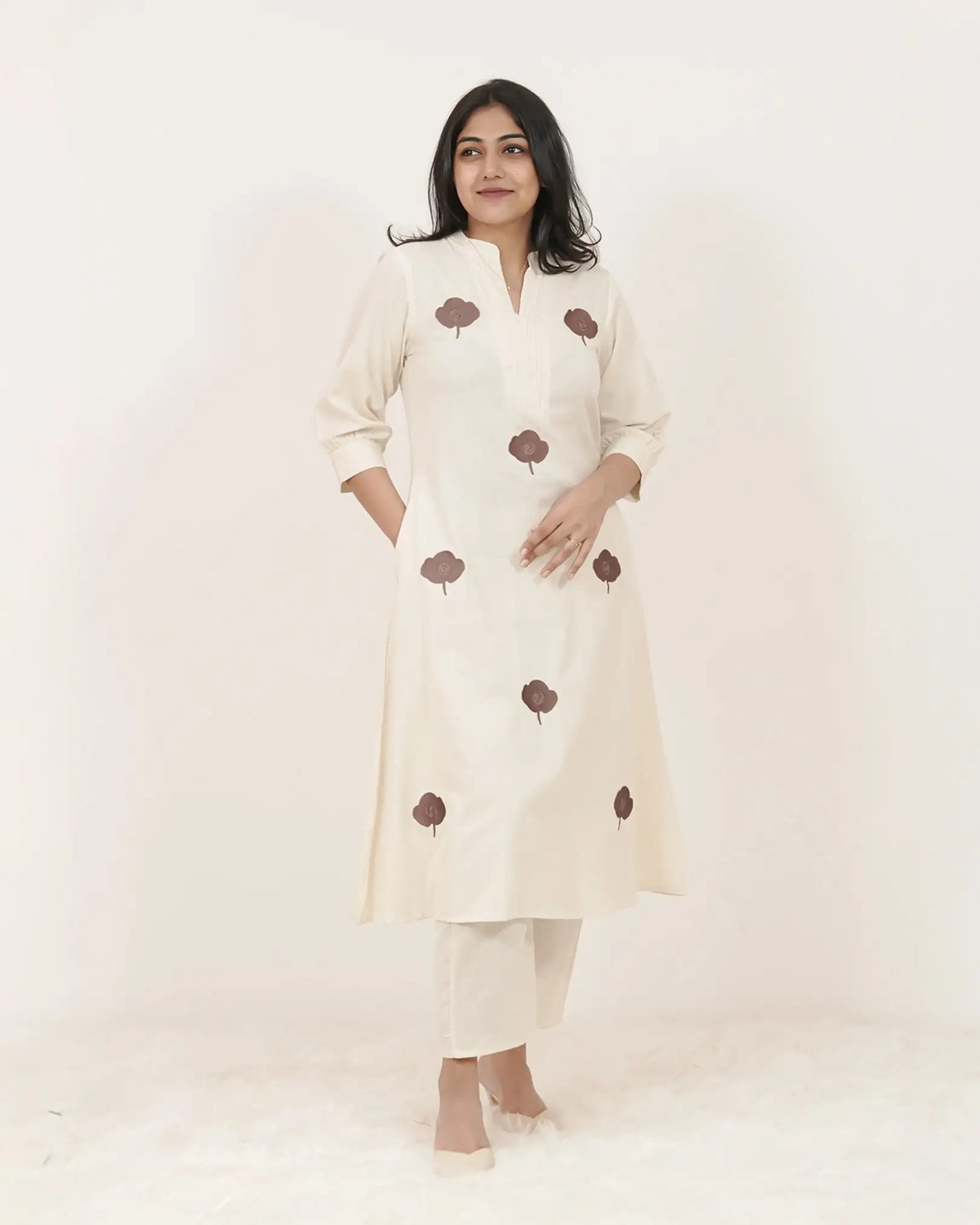 Embroidered A-line 2Pc Co-ord Set