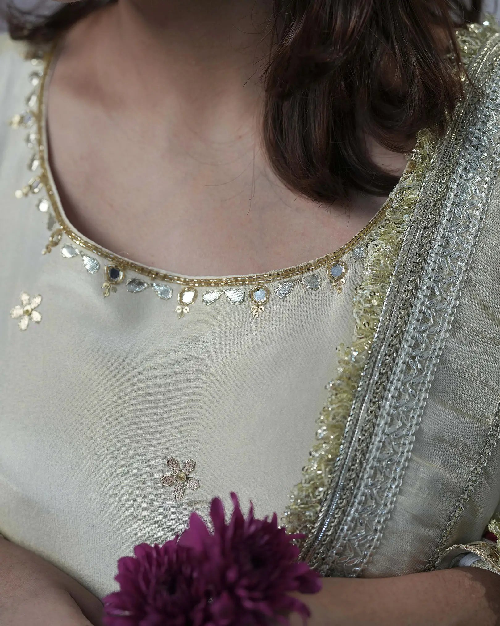 Tissue silk premium anarkali