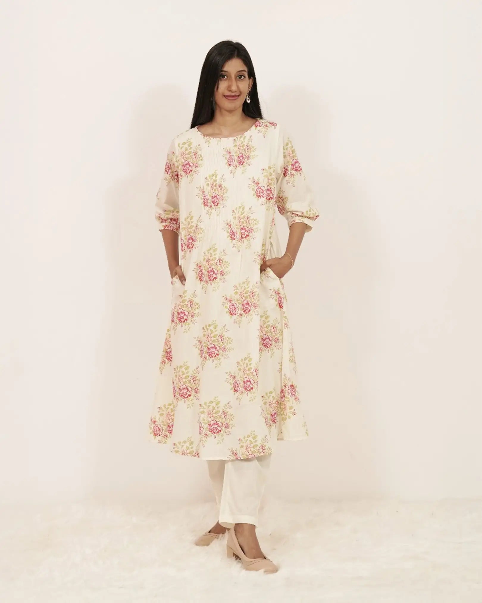 Printed 2Pc A-line Co-ord Set