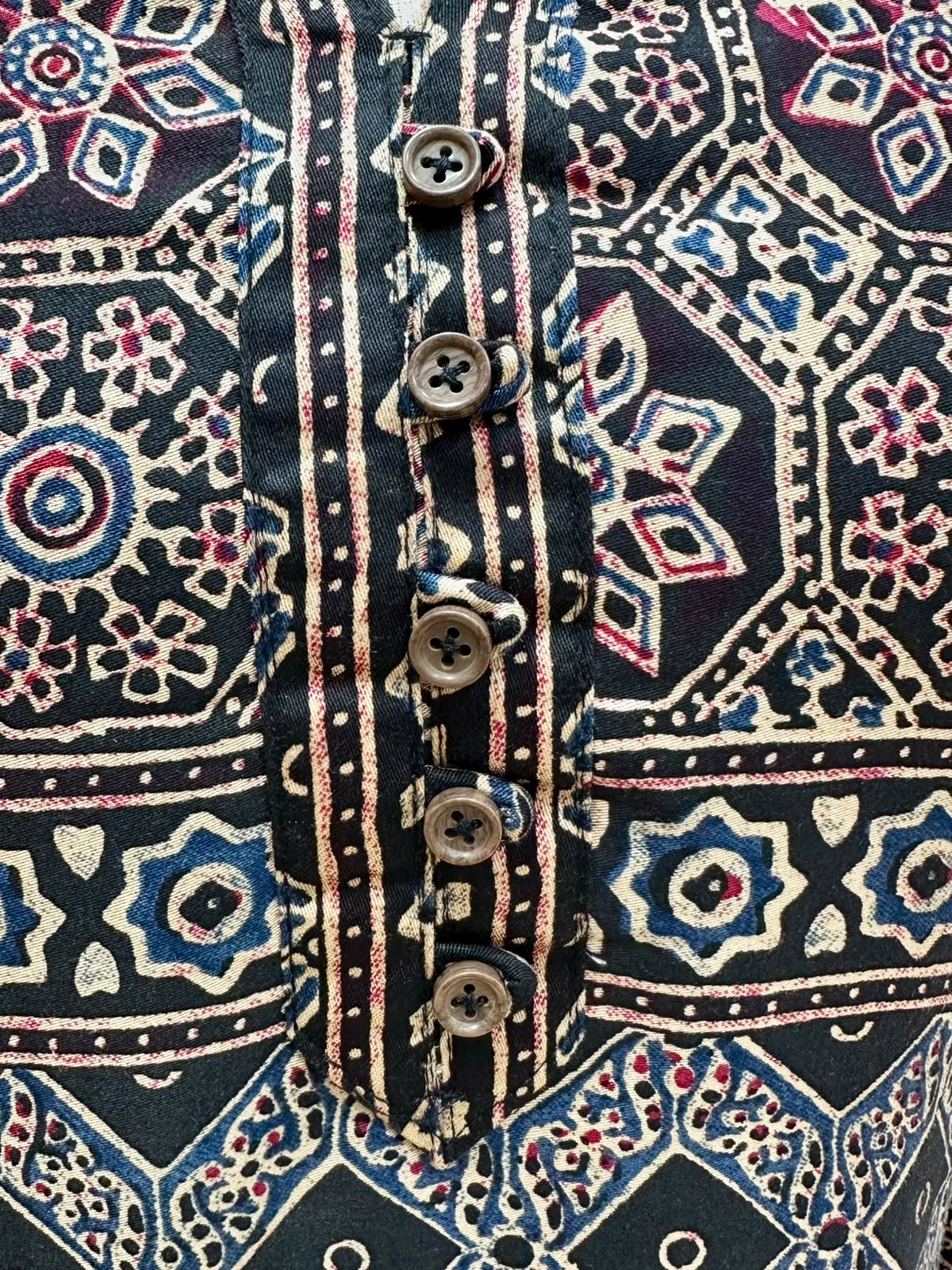Black Ajrakh Print 2PC Modal Muslin Co-Ord Set