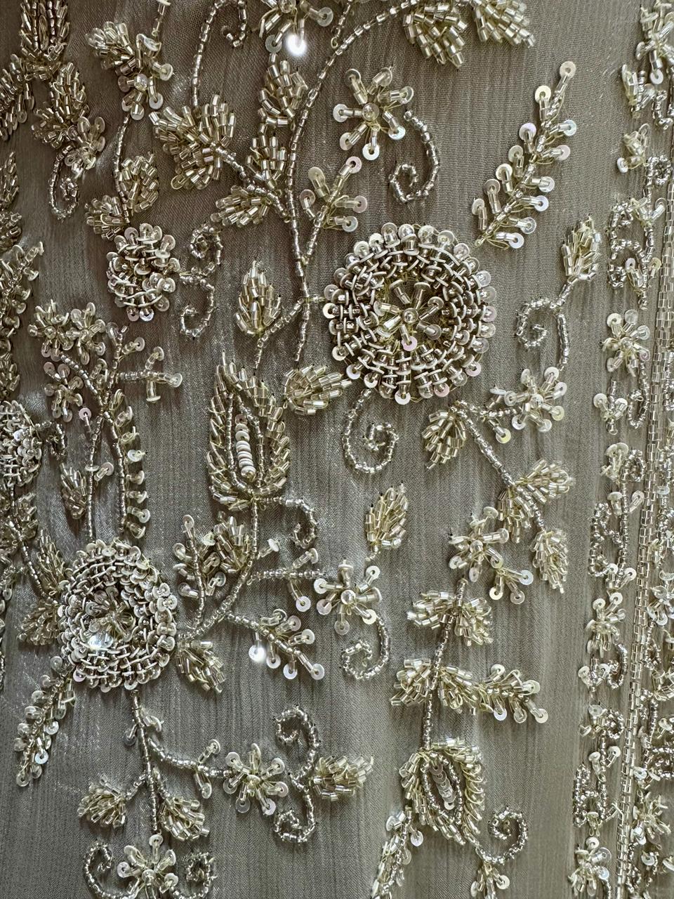 Handworked Salwar Suit- Dusty Grey