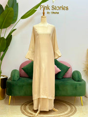 Kaftan Co-Ord Set- Beige