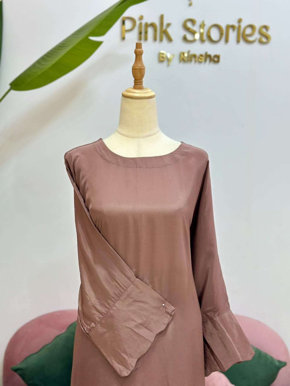 Kaftan Co-Ord Set- Brown