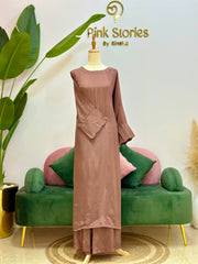 Kaftan Co-Ord Set- Brown