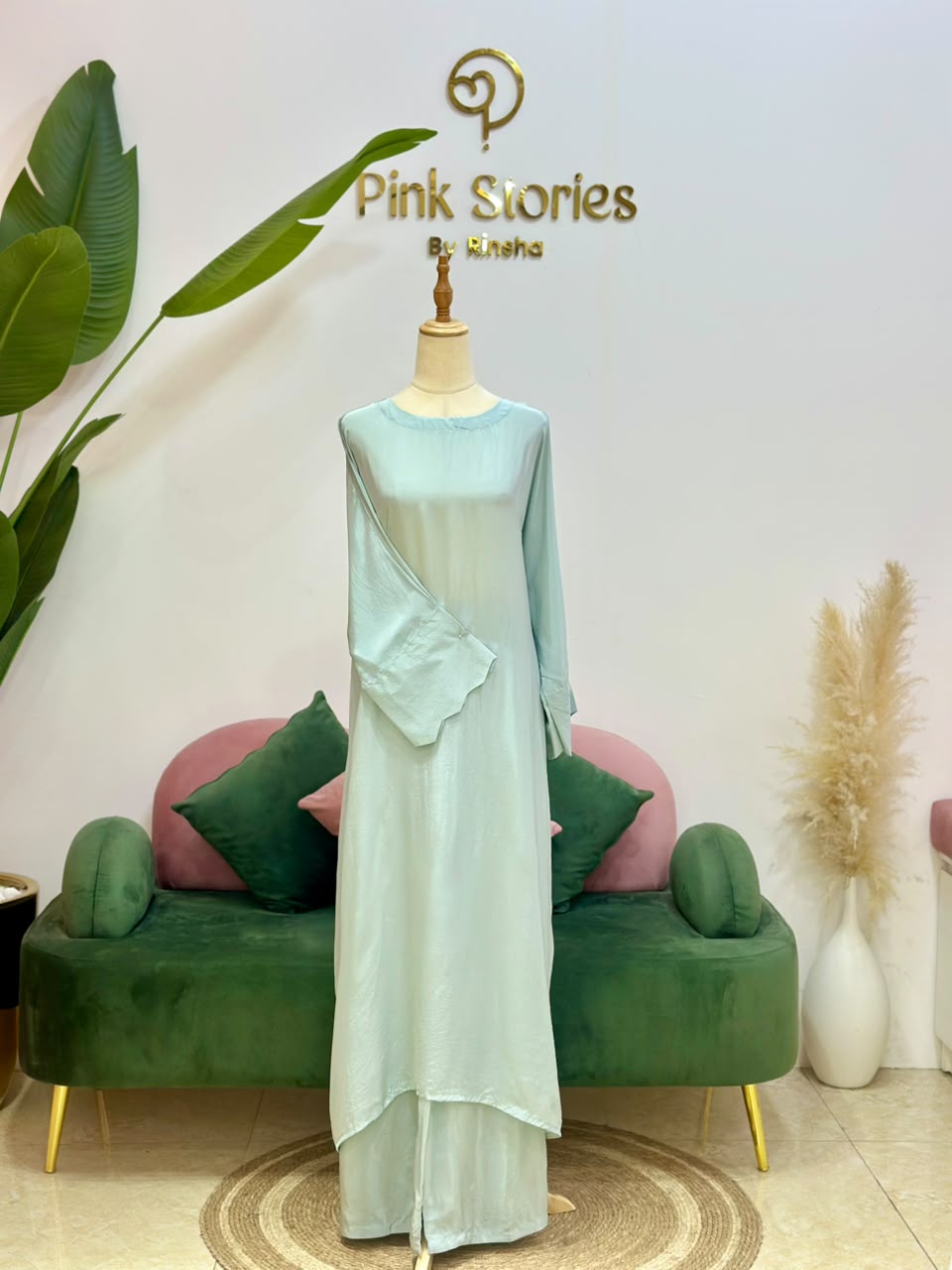 Kaftan Co-Ord Set- Powder Blue