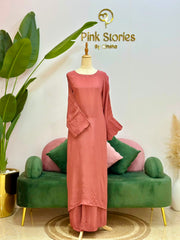 Kaftan Co-Ord Set- Dusty Rose