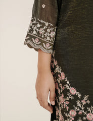 Embroidered 3Pc Short Salwar Suit