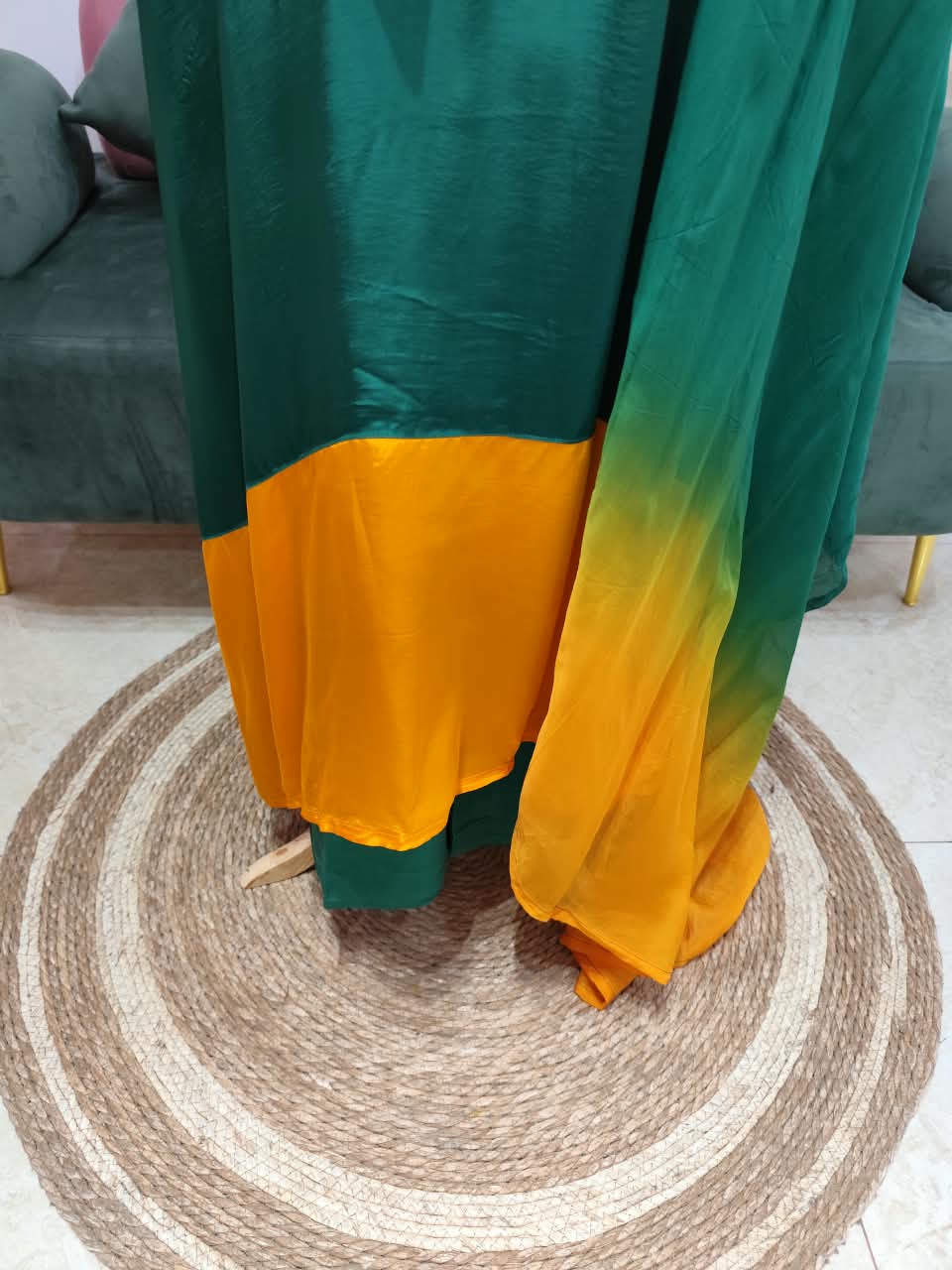 0MBRE SHADED KAFTAN STYLE SALWAR SUIT