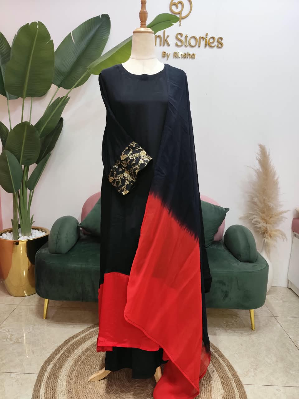 0MBRE SHADED KAFTAN STYLE SALWAR SUIT